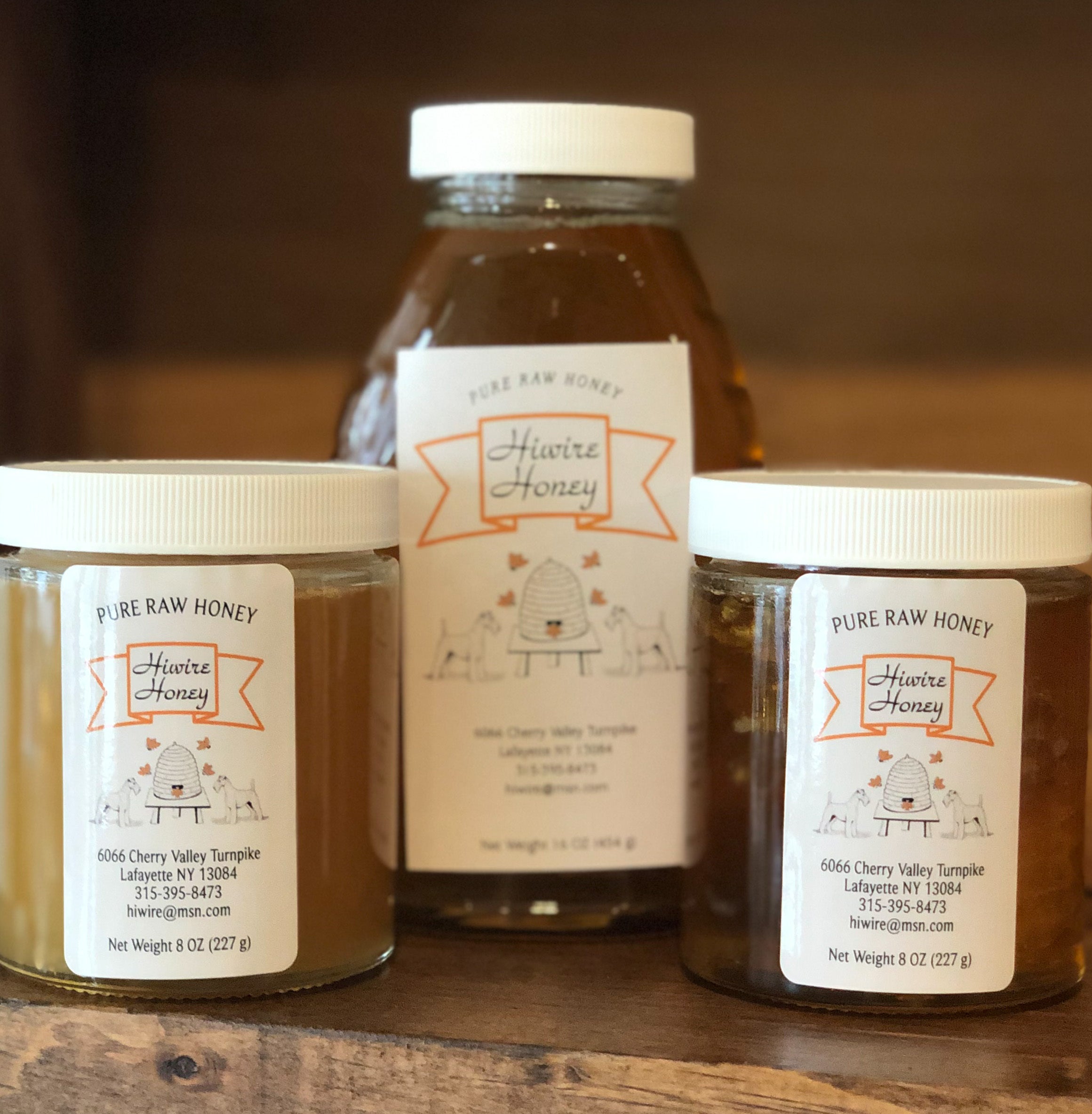 Honey 21 oz. Elderberry Infused Honey | Hilbert's Honey Co.