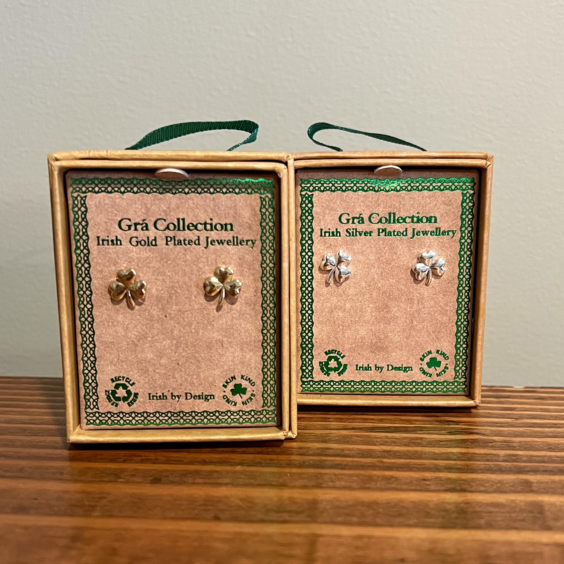 Shamrock Earrings by Celtic Ore Crafts